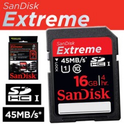 Original Sandisk Extreme SD Card Original Class 10 [16GB] 45mbs - Free Shipping
